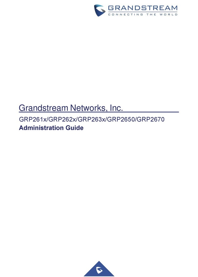 Grandstream Networks GRP26 Series Instruction Manual Grandstream Networks GRP26 Series Instruction Manual