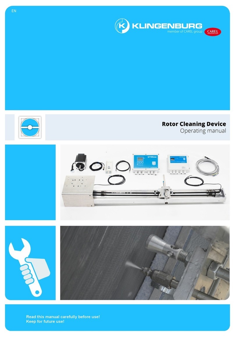 Carel KLINGENBURG Rotor Cleaning Device operating manual