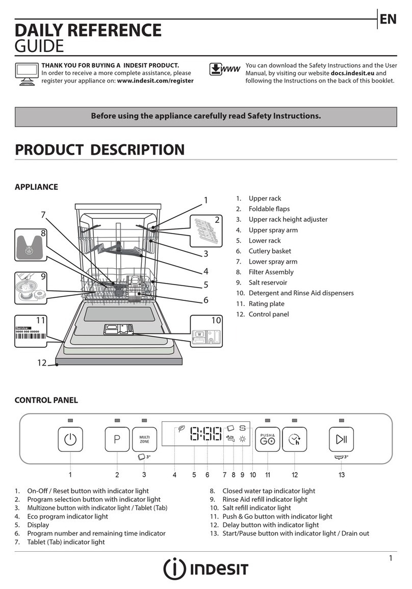 Indesit DFO 3C23 A X Installation and operation manual
