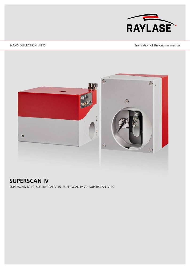 RAYLASE SUPERSCAN IV-10 User manual