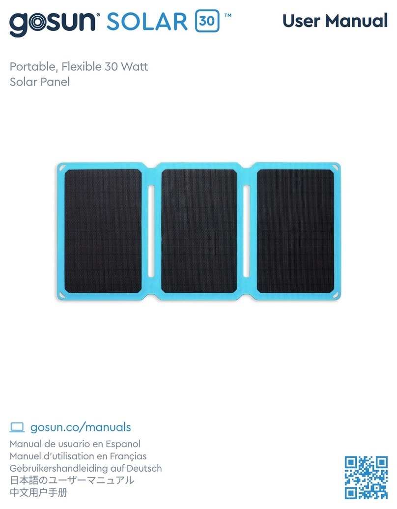 GOSUN SOLAR 30 user manual