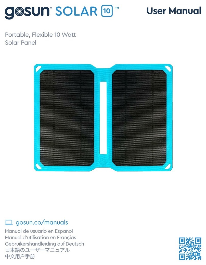 GOSUN SOLAR 10 user manual