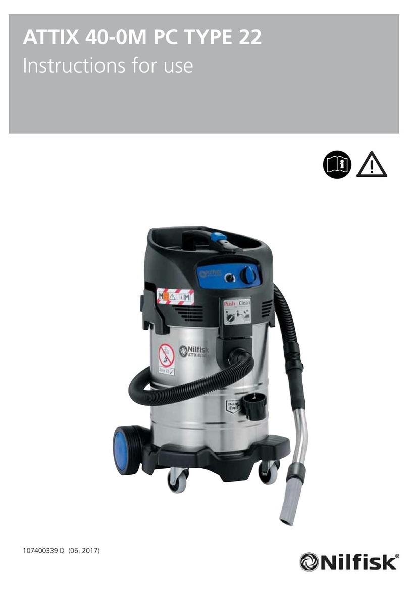 Nilfisk-Advance ATTIX 40-0M PC TYPE 22 Instructions for use
