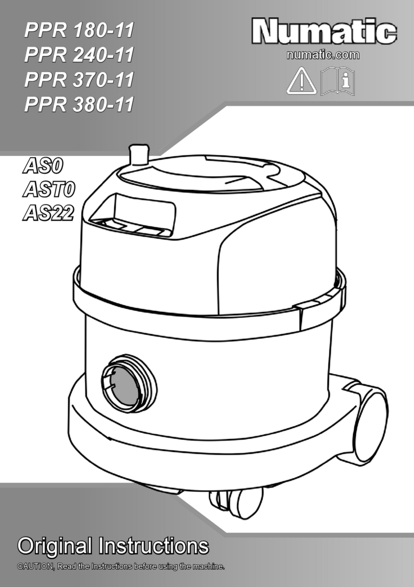 Numatic PPR370 User manual