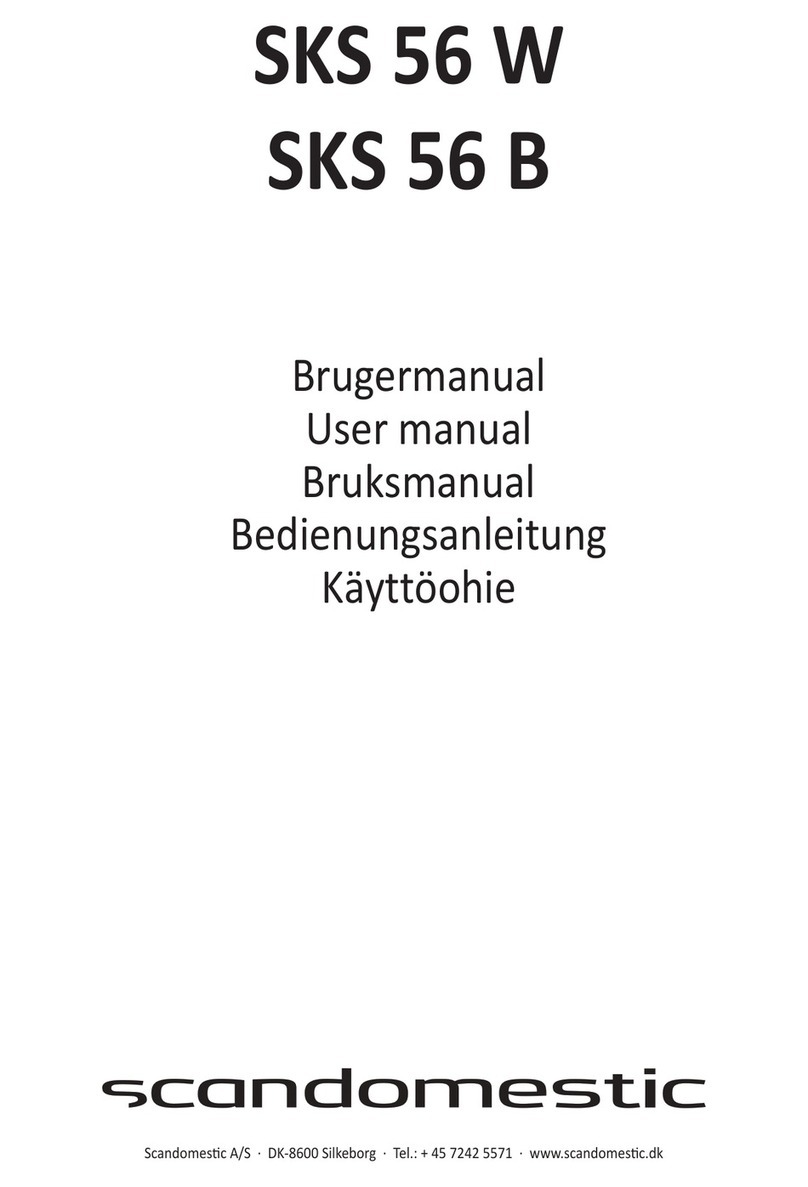 Scandomestic SKS 56 B User manual