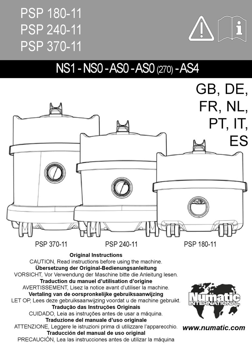 Numatic NS1 User manual
