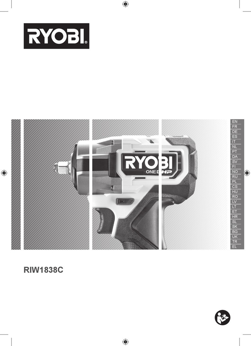 Ryobi RIW1838C-0 manual