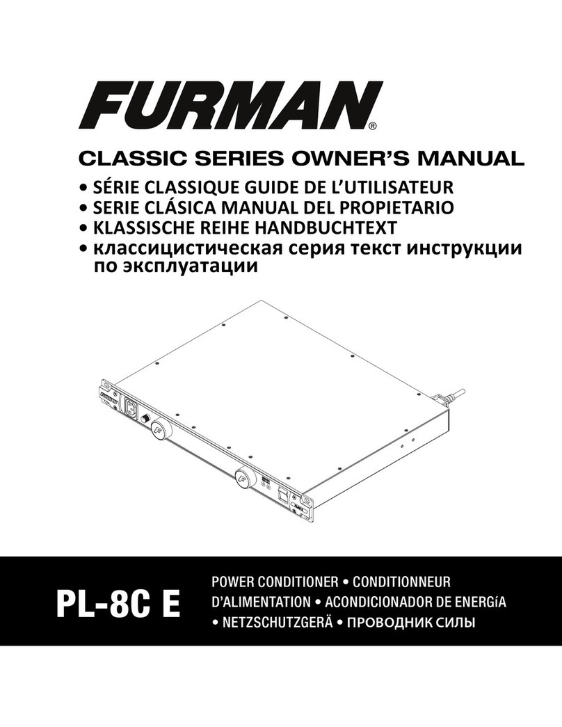 Furman PL-8C E owner's manual