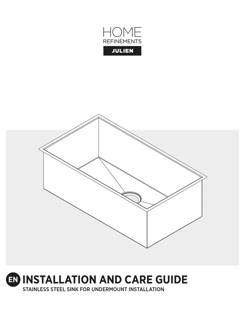HOME REFINEMENTS JULIEN Installation and care guide