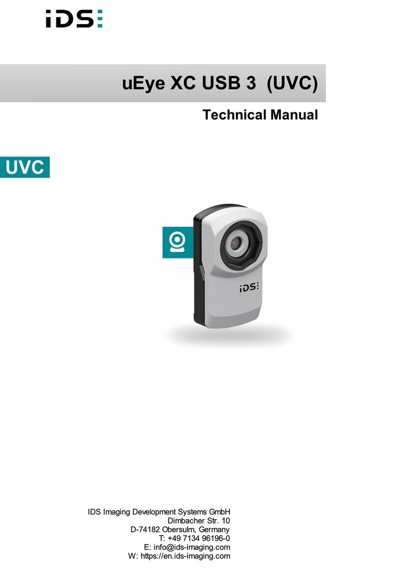IDS uEye XC USB 3 UVC User manual