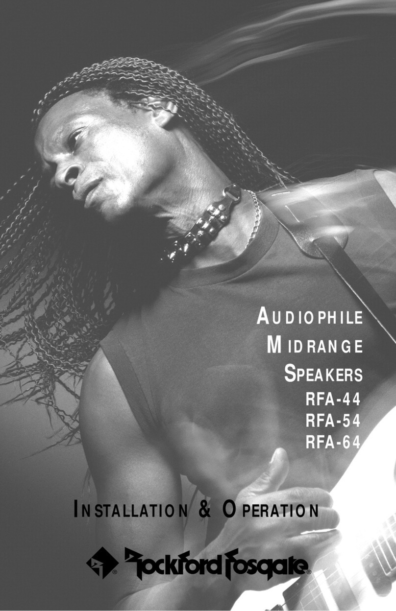 Rockford Fosgate AUDIOPHILE RFA-44 Guide