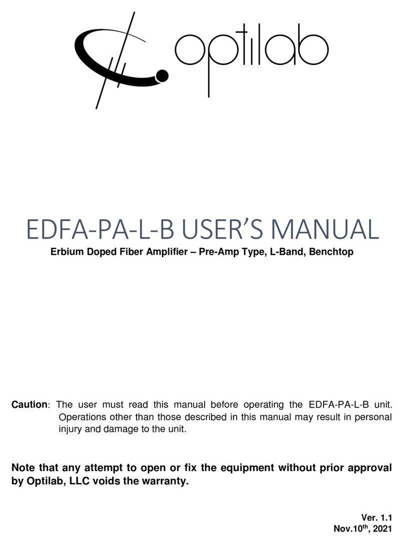 OPTILAB EDFA-PA-L-B user manual