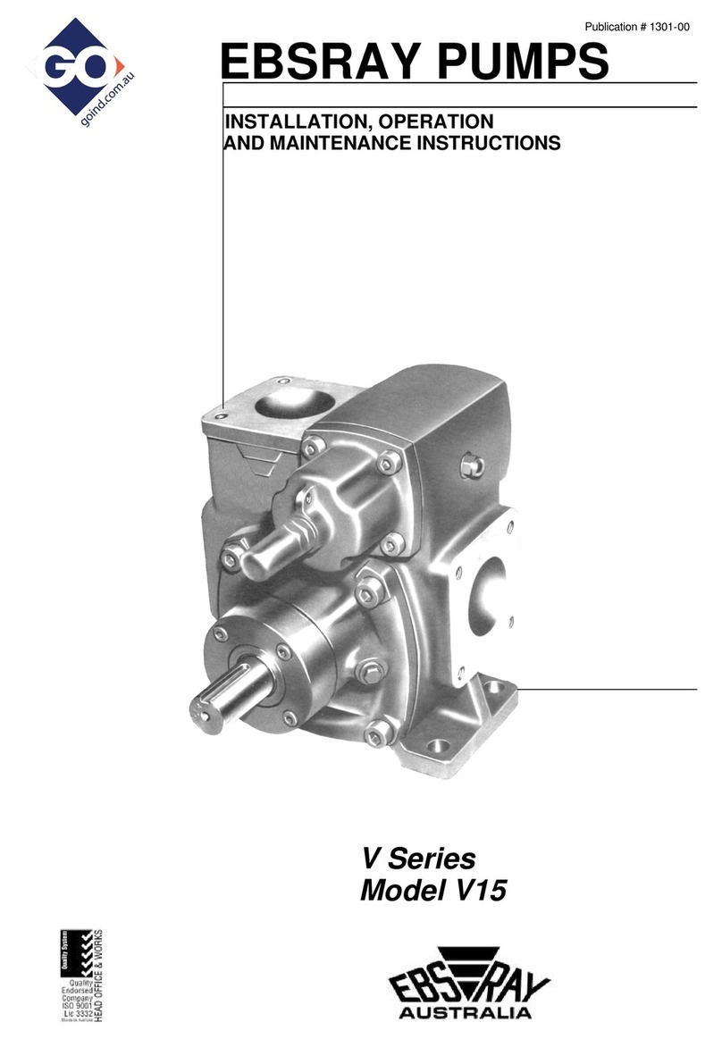 Go EBSRAY V Series Installation, operation and maintenance instructions