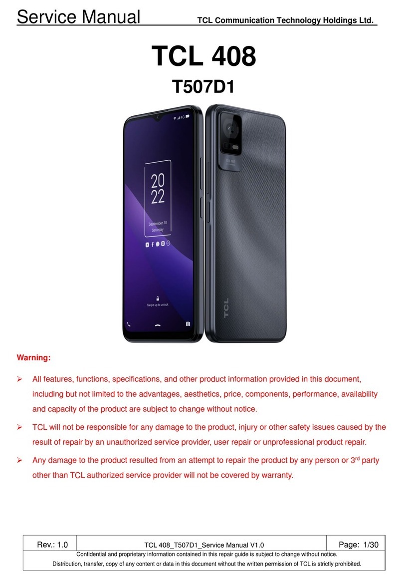 TCL 408 User manual
