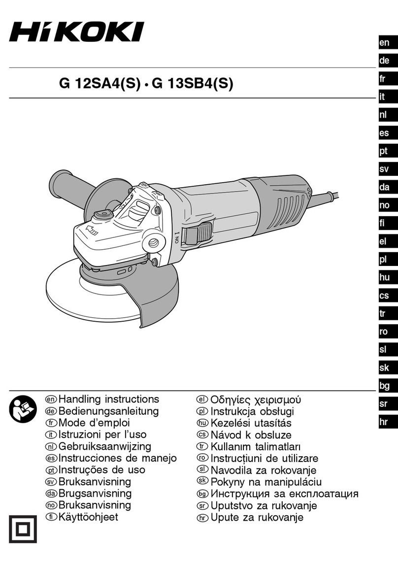 HIKOKI G 12SA4(S) Handling instructions