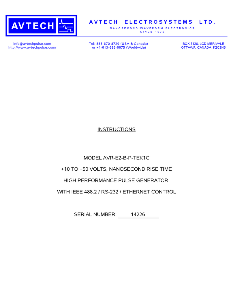 Avtech AVR-E2-B-P-TEK1C User manual