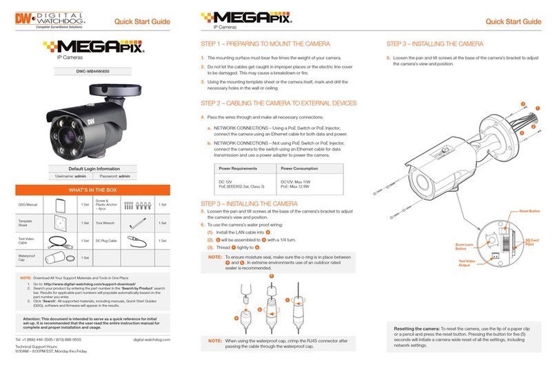 Digital Watchdog MEGAPIX DWC-MB44Wi650 User manual Digital Watchdog MEGAPIX DWC-MB44Wi650 User manual