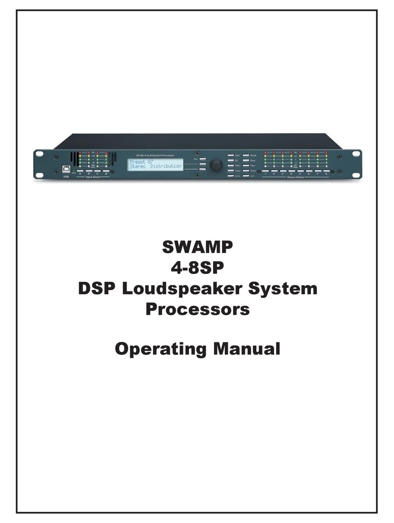Ashly SWAMP 4-8SP User manual