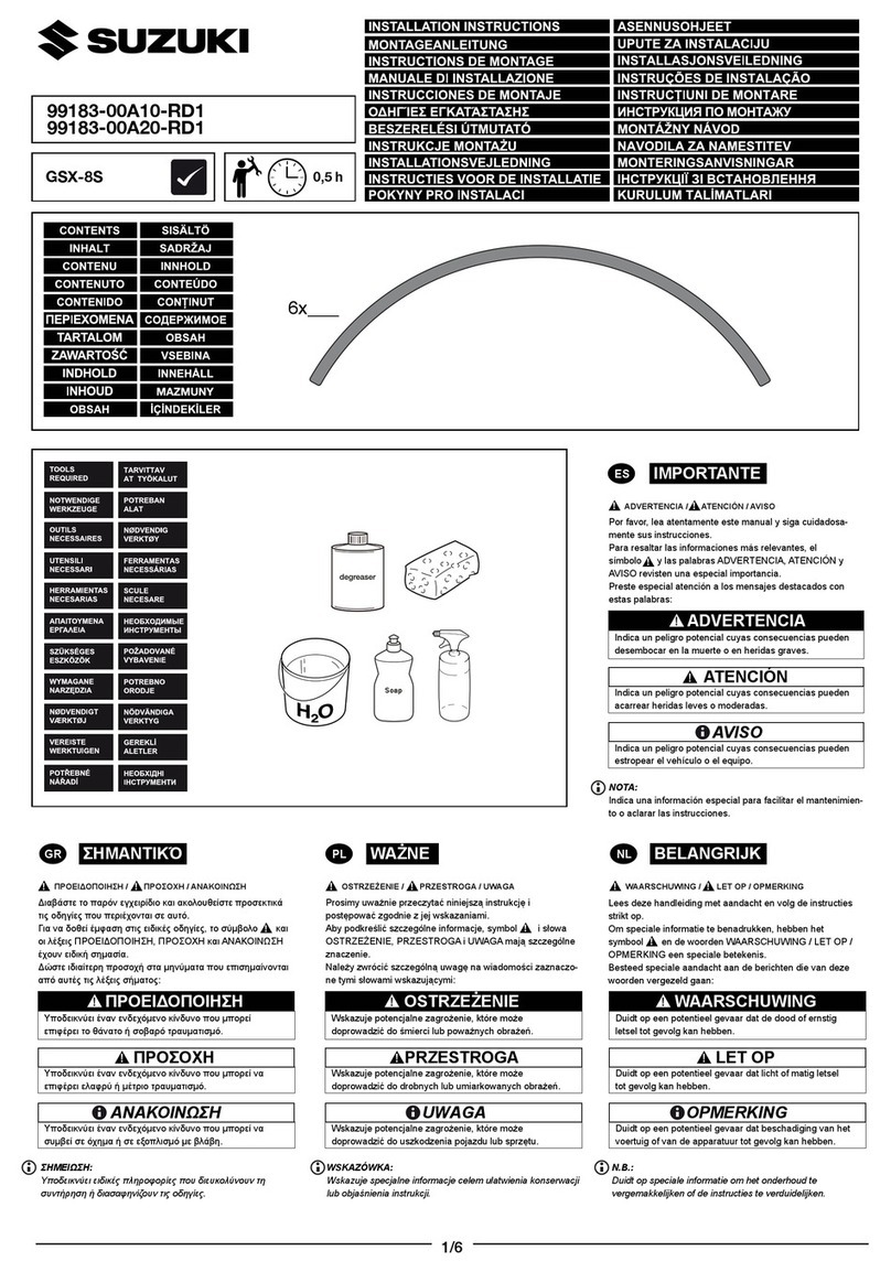 Suzuki 99183-00A10-RD1 User manual