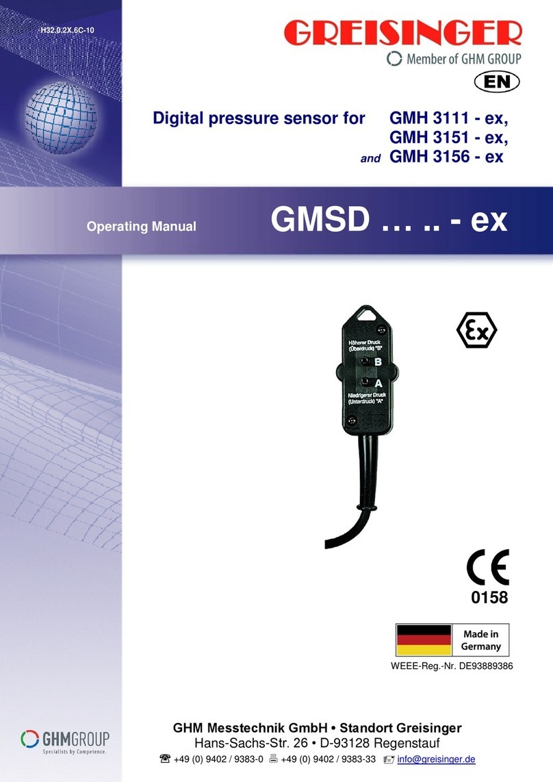 GREISINGER GMSD ex Series operating manual