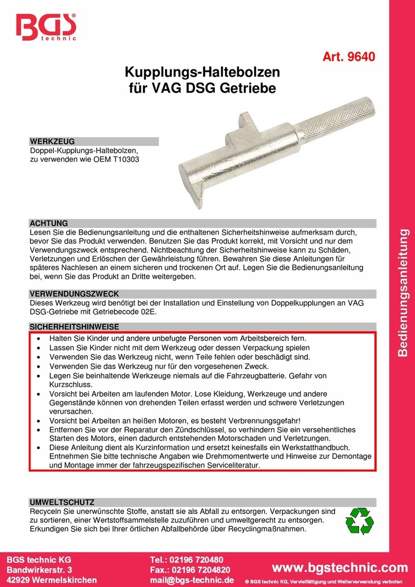BGS technic BGS 9640 User manual