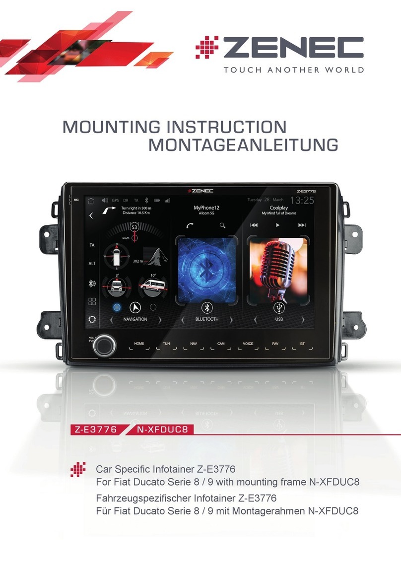 ZENEC Z-E3776 Mounting instruction