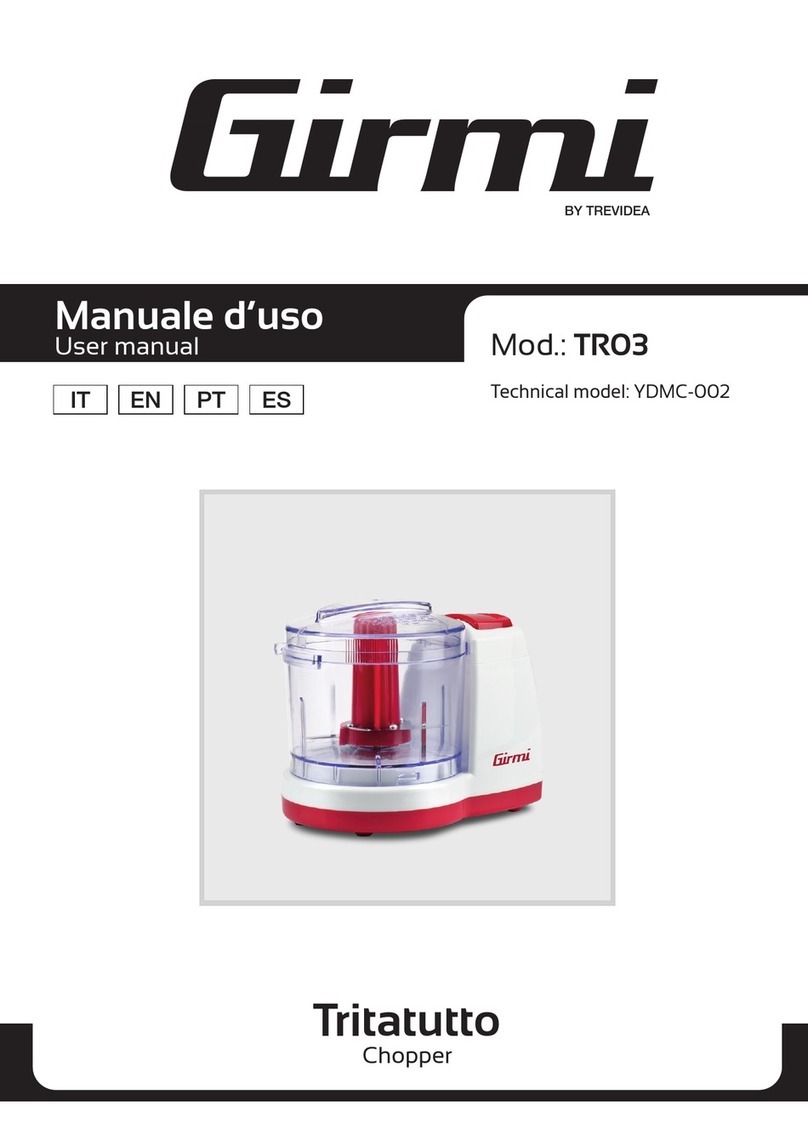 TREVIDEA Girmi TR03 User manual