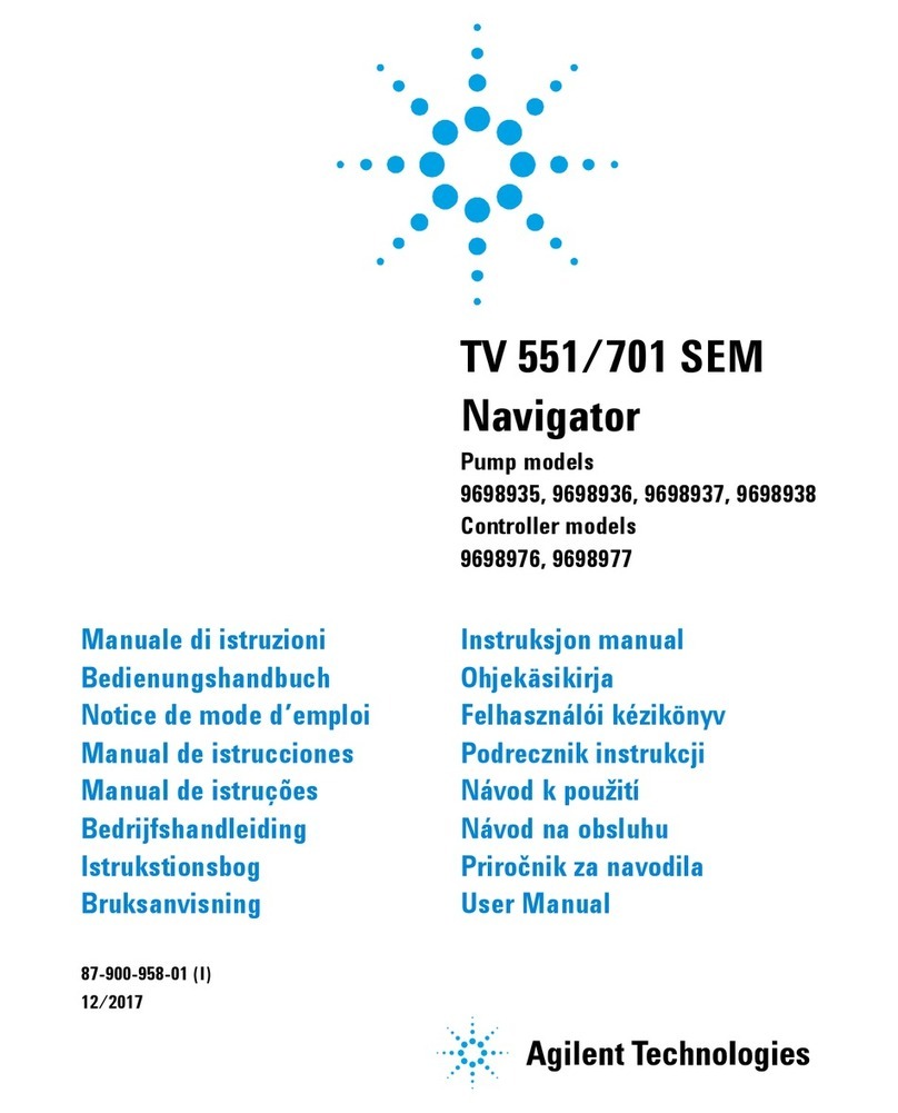 Agilent Technologies TV 551/701 SEM User manual Agilent Technologies TV 551/701 SEM User manual