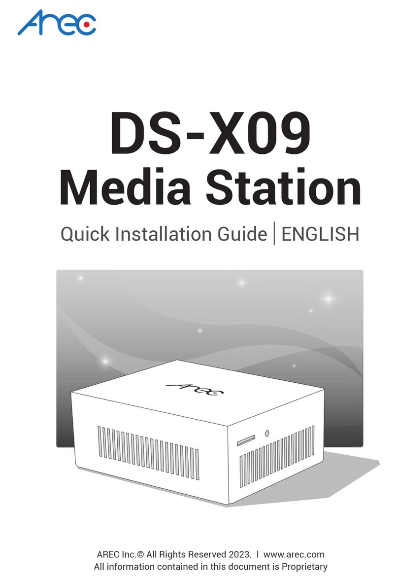 Arec DS-X09 Quick installation guide
