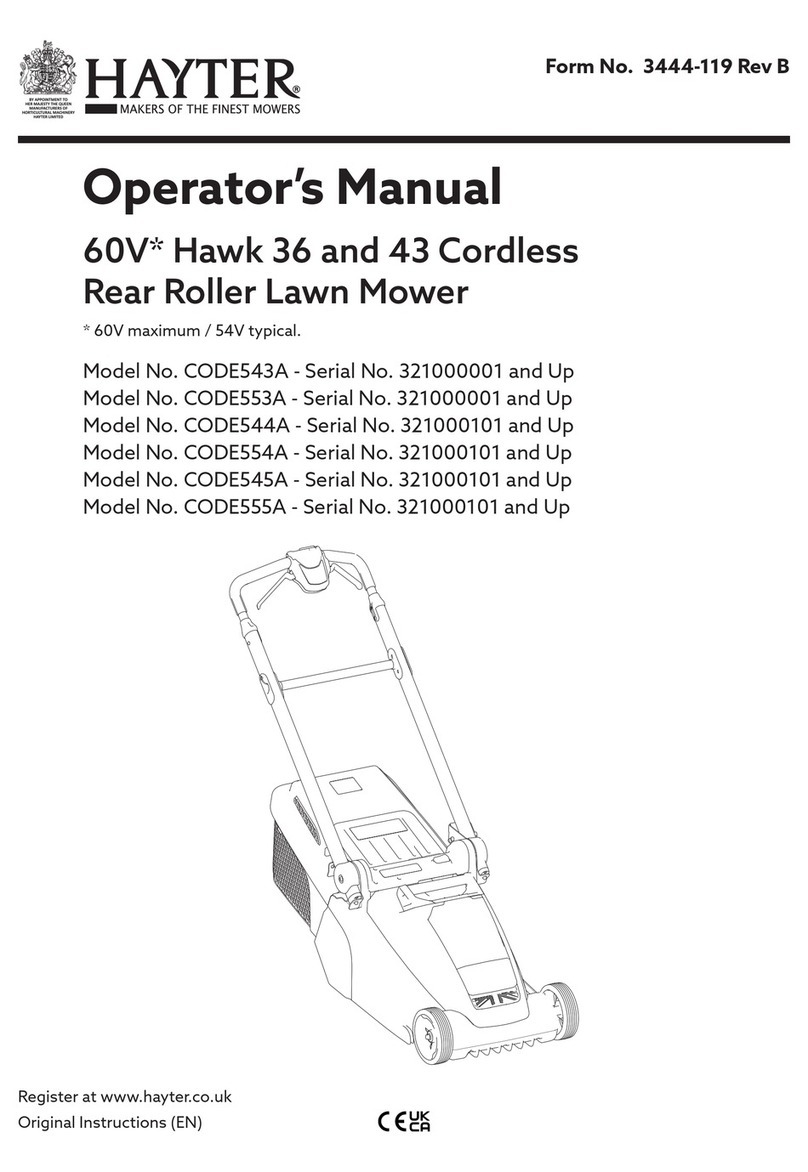 Hayter CODE543A User manual