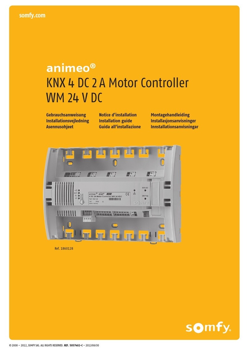 SOMFY Animeo WM 24 V User manual SOMFY Animeo WM 24 V User manual