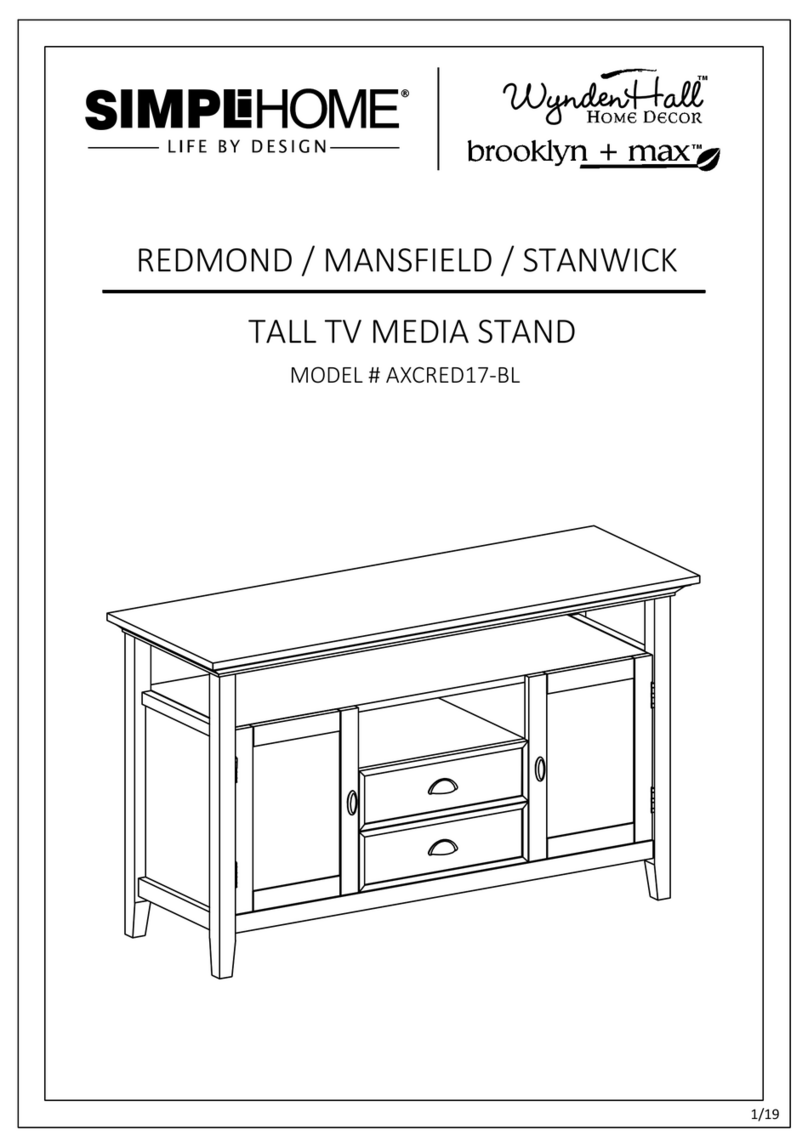 Simpli Home WyndenHall Brooklyn+Max AXCRED17-BL User manual Simpli Home WyndenHall Brooklyn+Max AXCRED17-BL User manual