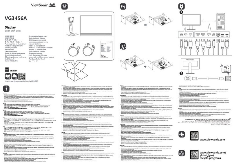 ViewSonic VG3456A User manual