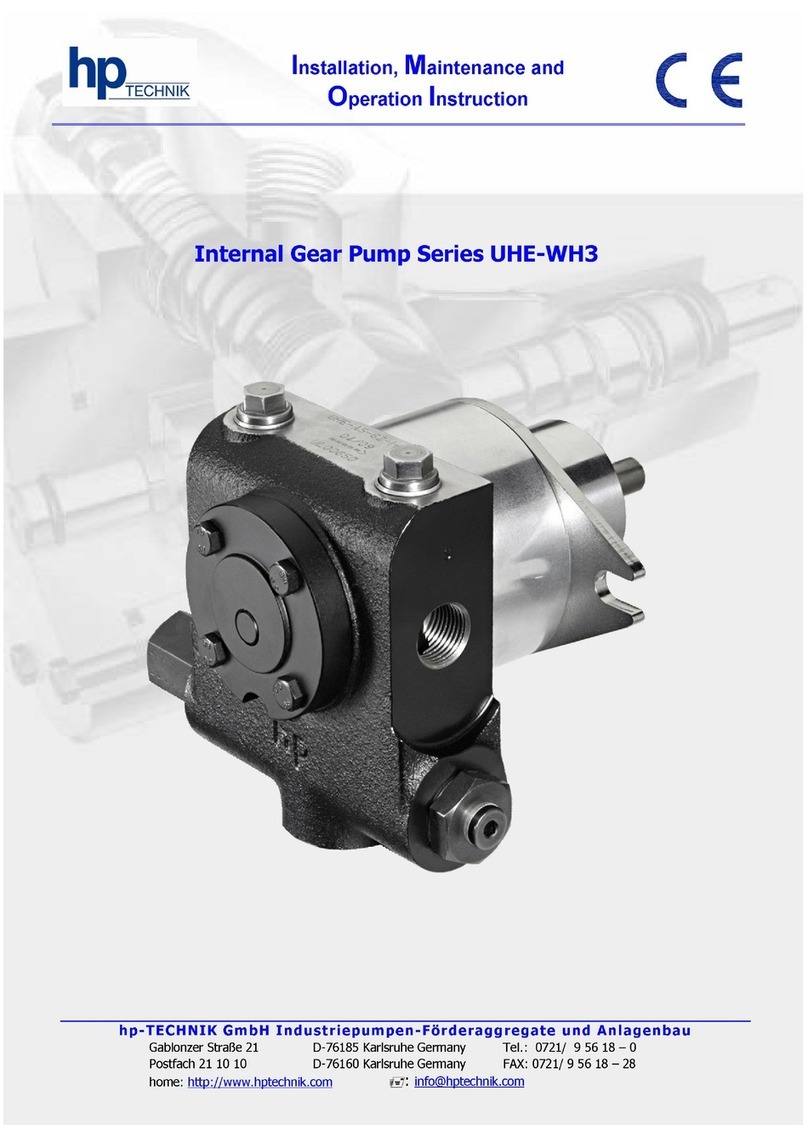 hp-TECHNIK UHE-WH3 Series Installation, maintenance and operation instructions