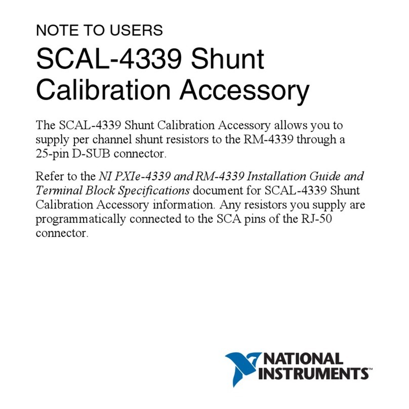 National Instruments SCAL-4339 Quick start guide