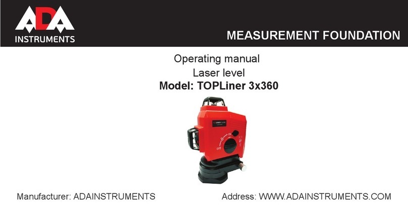 ADA INSTRUMENTS TOPLiner 3x360 User manual