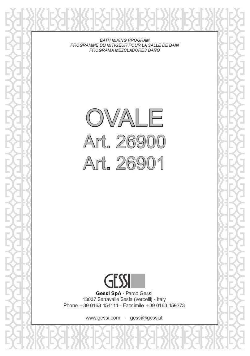 Gessi OVALE 26900 manual