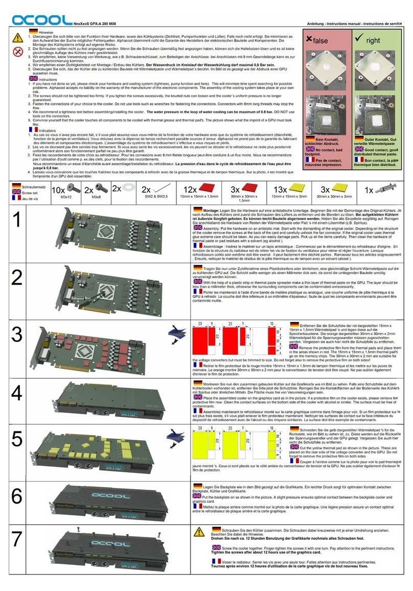 Alphacool NexXxoS GPX-A 280 M08 instruction manual
