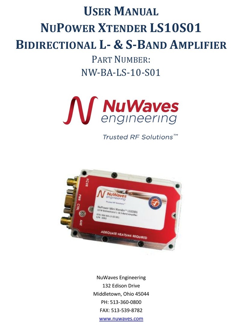 NuWaves NUPOWER XTENDER LS10S01 User manual NuWaves NUPOWER XTENDER LS10S01 User manual