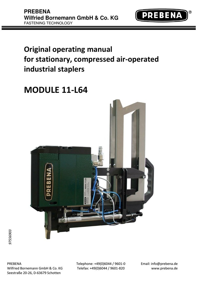 Prebena 11-L64 Installation instructions