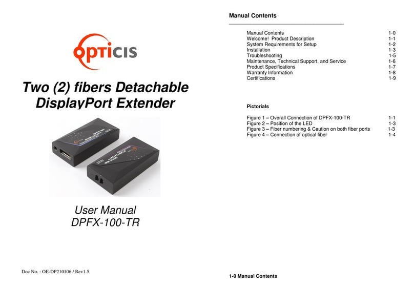 Optics DPFX-100-TR user manual