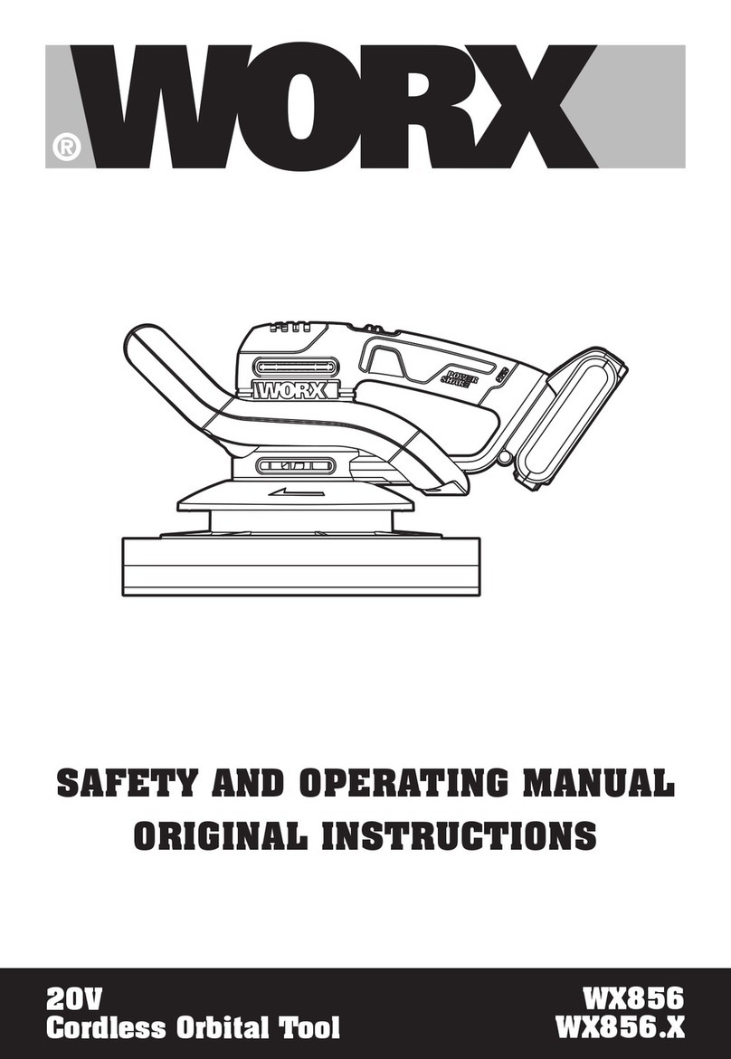 Worx WX856.9 Safety and operating manual