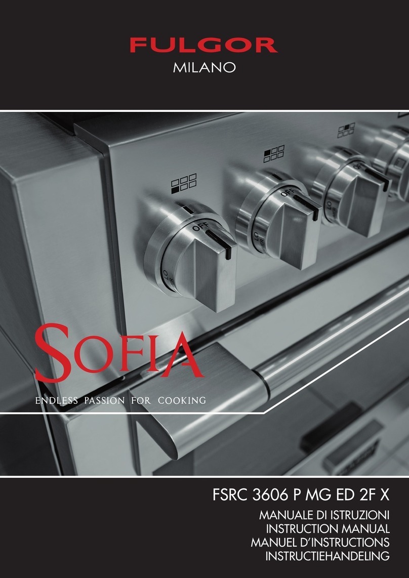 Fulgor Milano Sofia FSRC 3606 P MG ED 2F Series instruction manual