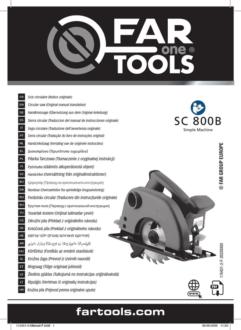 Far Tools SC 800B Original manual translation