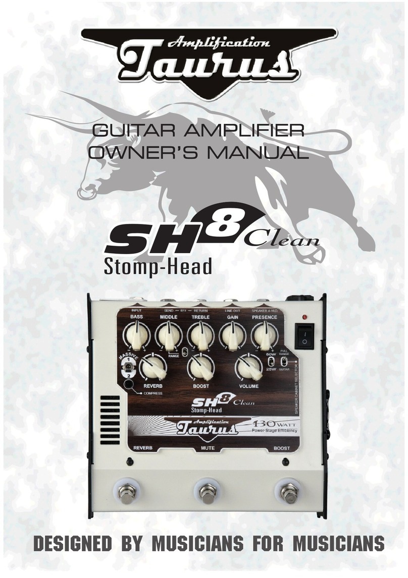Taurus SH8Clean Stomp-Head owner's manual