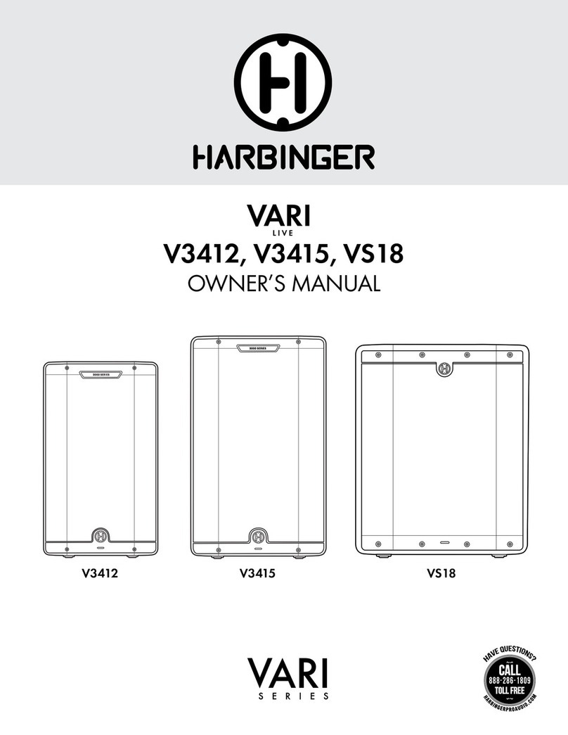 Harbinger VARI LIVE V3412 owner's manual