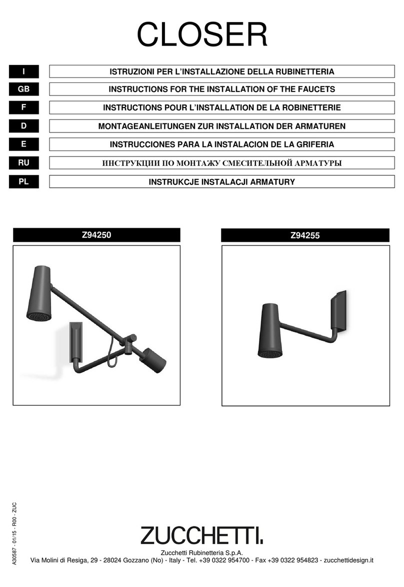 ZUCCHETTI Z94250 Instruction for the installation