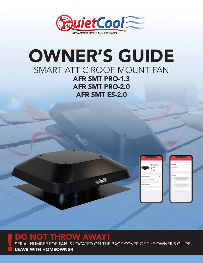 QuietCool AFR SMT PRO-1.3 User manual