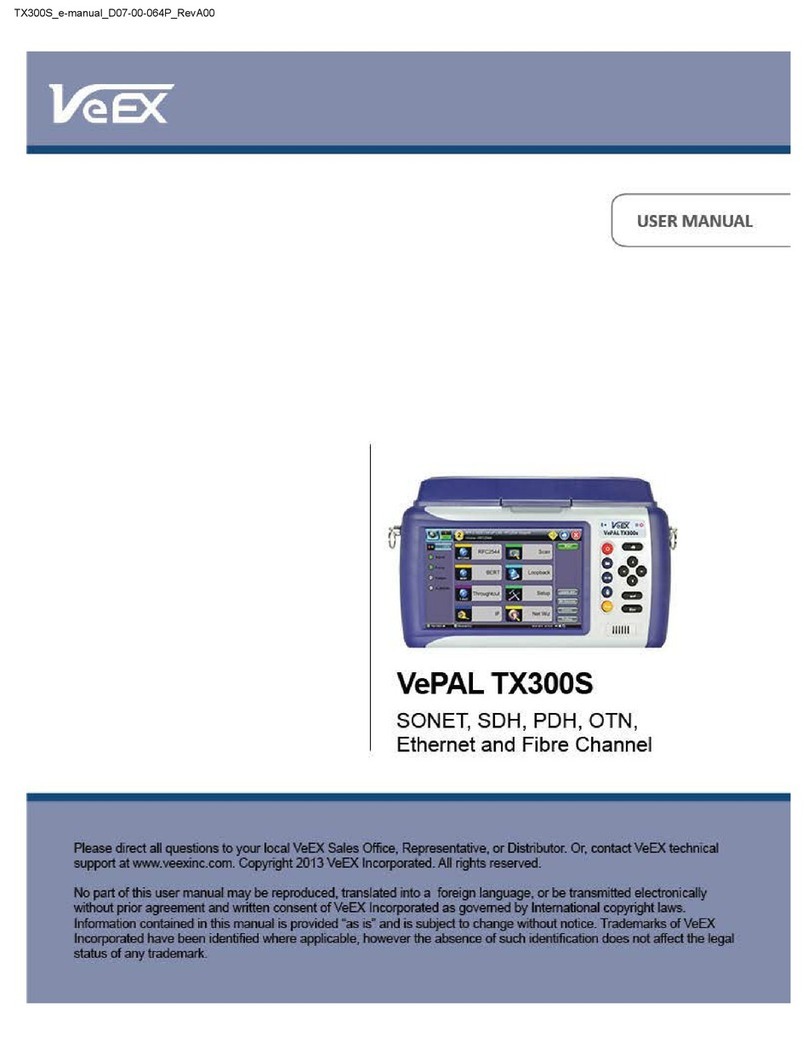 VeEX VePAL TX300M user manual