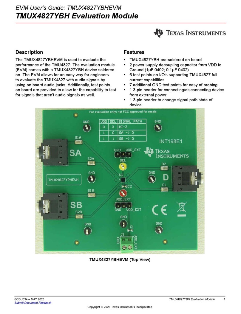 Texas Instruments TMUX4827YBHEVM User manual